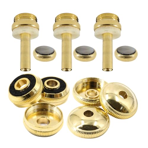 Kisangel 1 Satz Kleines Zubehör Set Trompeten-kornett-knöpfe Praktische Trompetenknöpfe Knöpfe Für Trompetenventile Althorn-reparaturventil Trompetenknopfteile Metall Golden Kisangel 1 Satz Kleines Zubehör Set Trompeten-kornett-knöpfe Praktische Trompetenknöpfe Knöpfe Für Trompetenventile Althorn-reparaturventil Trompetenknopfteile Metall Golden von Kisangel