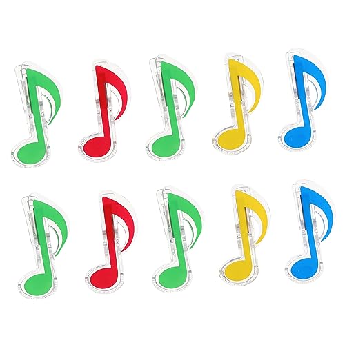 Kisangel 10 Stück Notenordner Notenbuchklammern Musiknotenklammern Musiknoten Lesezeichen Notenhalter Notenklammer Notenklammer Musikbuchklammer Musikbücher Notiz Büroklammer von Kisangel