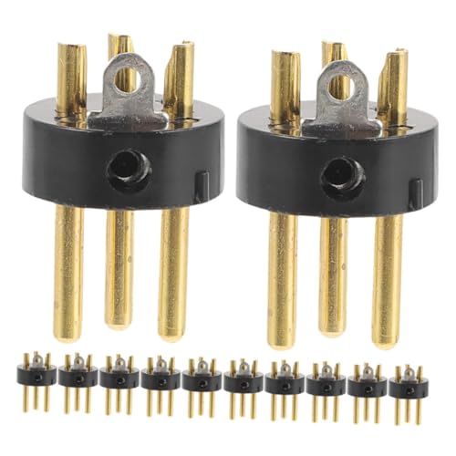 Kisangel 12 Stück XLR-Zubehör Instrument Adapter Audio- Musik Crimpen Dreipoliger Stecker für Mikrofon Dreiadriger XLR- 3-poliger Stecker Mikrofonkabelstecker Metall Schwarz Kisangel 12 Stück XLR-Zubehör Instrument Adapter Audio- Musik Crimpen Dreipoliger Stecker für Mikrofon Dreiadriger XLR- 3-poliger Stecker Mikrofonkabelstecker Metall Schwarz von Kisangel