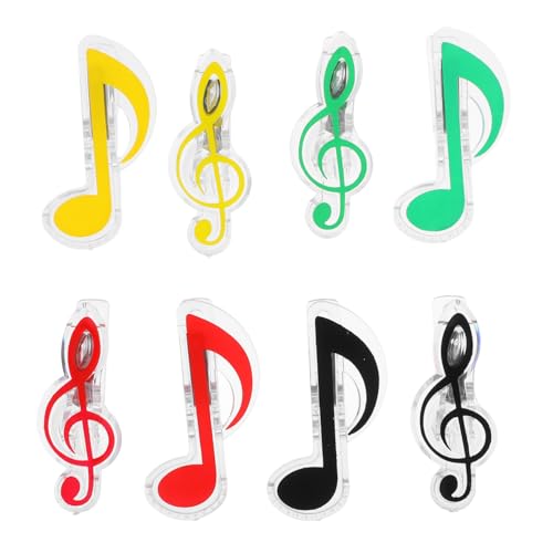Kisangel 16 Stück Musiknoten-clips Bunt Musikclip Papierklammern Halter Buchclips Stand Buchseitenclips Notizen Faltbar Musikständer Clips Musical Plastik Kisangel 16 Stück Musiknoten-clips Bunt Musikclip Papierklammern Halter Buchclips Stand Buchseitenclips Notizen Faltbar Musikständer Clips Musical Plastik von Kisangel