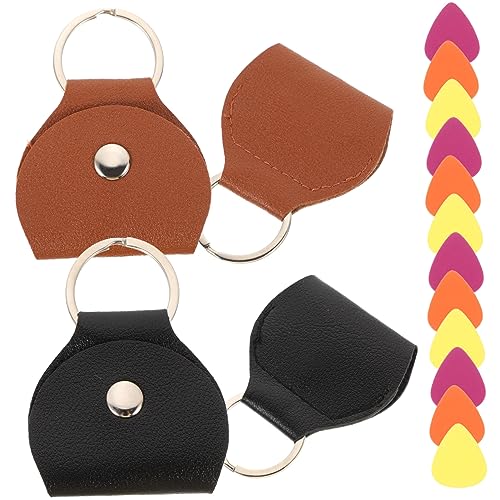 Kisangel 1Satz Gitarren Pick aus Hochwertigem PU mit Schlüsselanhänger Teilig Gitarrenplektren Zufälligen Farben für Musiker und Gitarristen Kisangel 1Satz Gitarren Pick aus Hochwertigem PU mit Schlüsselanhänger Teilig Gitarrenplektren Zufälligen Farben für Musiker und Gitarristen von Kisangel