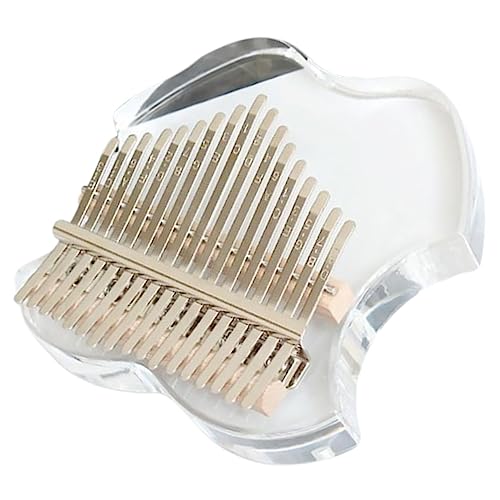 Kisangel 1Satz Klarer Kalimba Daumenklavier Tragbares Musikinstrument für Anfänger Tasten Transparentes Design für Perfektes für Musikliebhaber von Kisangel