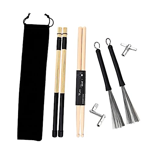 Kisangel 1Satz Schlagzeug Kit Mit Trommelstimmgerät Drumsticks Und Reinigungsbürste Tragbares Für Instrumentalisten Für Anfänger Und Profis Langlebig Und Praktisch Kisangel 1Satz Schlagzeug Kit Mit Trommelstimmgerät Drumsticks Und Reinigungsbürste Tragbares Für Instrumentalisten Für Anfänger Und Profis Langlebig Und Praktisch von Kisangel