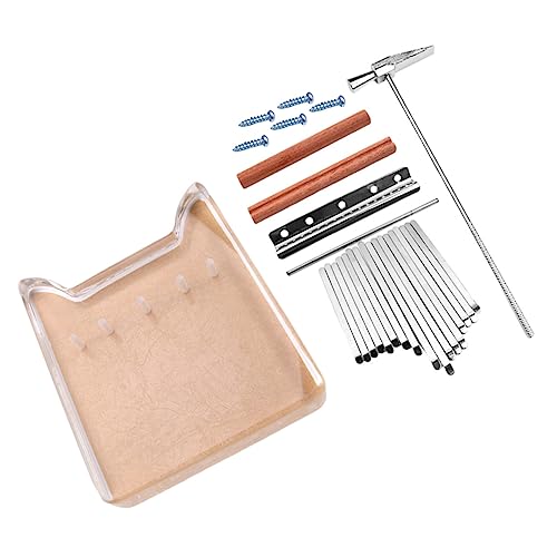 Kisangel 1Satz Tasten Kalimba Daumenklavier Tragbares Acryl Musikinstrument für Anfänger und Profis Ergonomisches Design für Komfortables für Musikliebhaber von Kisangel