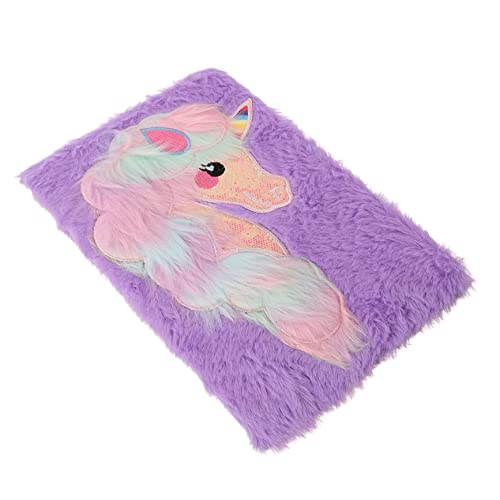 Kisangel 1Stück Einhorn Plüsch Notizbuch für Lustiges Cartoon Design Hochwertiges Material für Perfektes Schreibheft für Kreative von Kisangel
