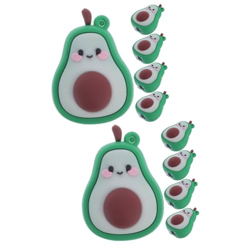 Kisangel 2 Sätze Avocado Bleistiftmesser Tragbar Für Bleistiftspitzer Handspitzer Kleine Manuelle Bleistiftspitzer Anspitzer Für Bleistifte Cartoon Anspitzer 5 Stück * 2 von Kisangel