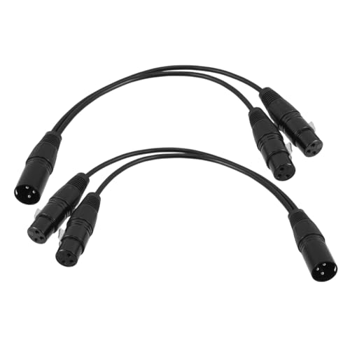 Kisangel 2 Stück Audio Kabel Mikrofon Versorgung Kabel Stecker Auf Buchse Kabelverlängerungskabel Männliches Bis Weibliches Kabel Xlr-splitter Mikrofonkabel Symmetrisch Kupfer Schwarz Kisangel 2 Stück Audio Kabel Mikrofon Versorgung Kabel Stecker Auf Buchse Kabelverlängerungskabel Männliches Bis Weibliches Kabel Xlr-splitter Mikrofonkabel Symmetrisch Kupfer Schwarz von Kisangel