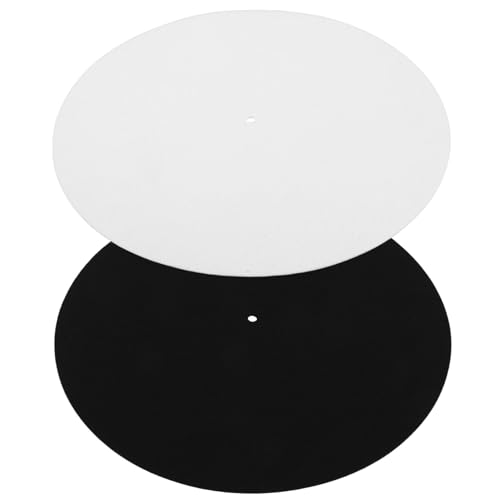 Kisangel 2 Stück Schallplattenmatte aus Vinyl Rutschmatte für Plattenspieler Rekord-Slipmat Plattenspielermatte antistatisch Vinyl-Zubehör rutschfeste Filzmatte gefühlt Kisangel 2 Stück Schallplattenmatte aus Vinyl Rutschmatte für Plattenspieler Rekord-Slipmat Plattenspielermatte antistatisch Vinyl-Zubehör rutschfeste Filzmatte gefühlt von Kisangel