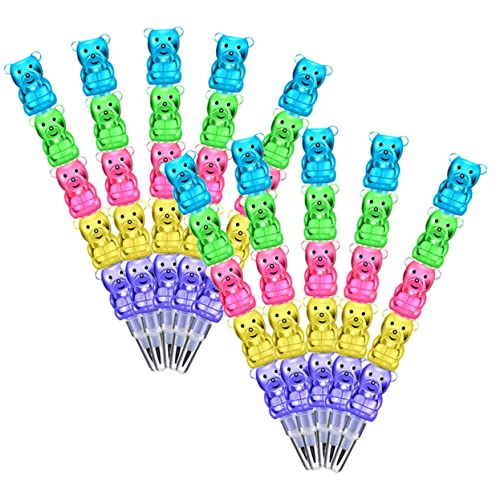 Kisangel 20 Stück Tierblockstift Für Bleistifte stapelbar Karikatur farbig Preise im Klassenzimmer Schreibstifte für Studenten Bleistift ohne Spitze Schulbedarf Neues Material von Kisangel