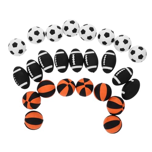 Kisangel 25 Stück Radiergummi Basketball Sport geformt Neuheit Fußball klein Kindergummi Spielzeuggummi Fun Eraser für Mini-Radierer Kisangel 25 Stück Radiergummi Basketball Sport geformt Neuheit Fußball klein Kindergummi Spielzeuggummi Fun Eraser für Mini-Radierer von Kisangel