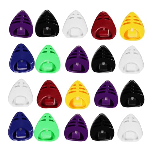 Kisangel 25 Stück Teiliges Herz Förmiges Gitarren Pick Halter Klebepick Box für Gitarren Zubehör Tragbares Plektrum Case Leicht und Langlebig von Kisangel