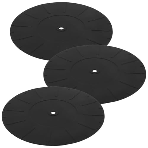 Kisangel 3 Stück Plattenspieler-Pad antirutschmatte Plattenspielermatte aus Silikon Plattenspieler Silikonmatte Vinyl-Schallplattenmatte aus Silikon Kieselgel Black Kisangel 3 Stück Plattenspieler-Pad antirutschmatte Plattenspielermatte aus Silikon Plattenspieler Silikonmatte Vinyl-Schallplattenmatte aus Silikon Kieselgel Black von Kisangel
