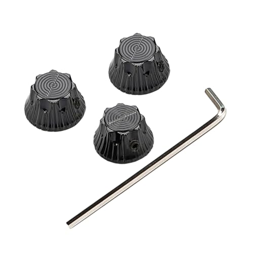 Kisangel 4 Stück Gitarrenschalter Spitze Gitarrenknopfkappen Knöpfe Tuning Bassgitarrenknopf E Gitarrenknopf Stimmgeräte Gitarren Lautstärkeregler Knopf E Gitarrenteile Gitarren von Kisangel