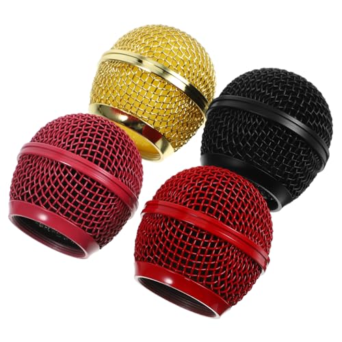 Kisangel 4 Stück Mikrofon-Mesh-Kopf Mikrofon-Windschutz Mesh-Grill montiert Mikrofonabdeckungen Ersatzgitter kabellose Mikrofonteile Mikrofonkopf aus Metall Eisen Kisangel 4 Stück Mikrofon-Mesh-Kopf Mikrofon-Windschutz Mesh-Grill montiert Mikrofonabdeckungen Ersatzgitter kabellose Mikrofonteile Mikrofonkopf aus Metall Eisen von Kisangel