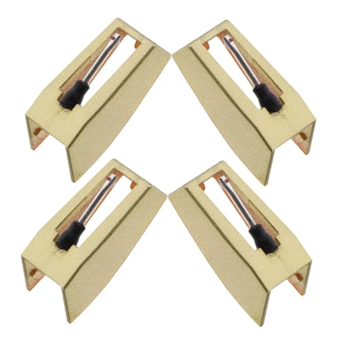 Kisangel 4 Stück Stiftkassette Vinyl-Player schnell Teile aufnehmen Plattenspieler-Plattenspielernadel Rekord-Ersatznadel Phonographennadel Rekord-Pin aluminium Golden Kisangel 4 Stück Stiftkassette Vinyl-Player schnell Teile aufnehmen Plattenspieler-Plattenspielernadel Rekord-Ersatznadel Phonographennadel Rekord-Pin aluminium Golden von Kisangel