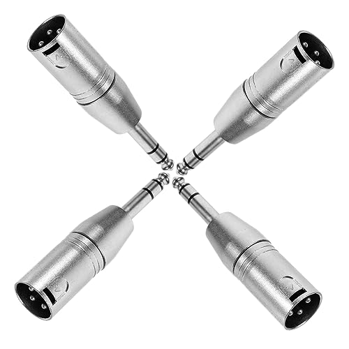 Kisangel 4Stücke Xlr Zu Adapter Trs Stecker Xlr Coupler Für Mikrofonversorgung Kompatibel Mit Audiogeräten Robuste Konstruktion Für Professionelle Kisangel 4Stücke Xlr Zu Adapter Trs Stecker Xlr Coupler Für Mikrofonversorgung Kompatibel Mit Audiogeräten Robuste Konstruktion Für Professionelle von Kisangel