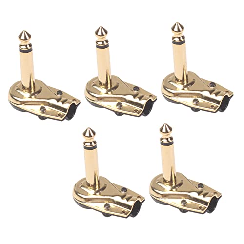 Kisangel 5 Stück Guitar -effektor -kabelstopfen Stecker Gitarrenkabel Pedale Wirkung Instrument Gitarrenpedal-patch- Gitarrenpedalkabel Effektpedalanschluss Golden Kisangel 5 Stück Guitar -effektor -kabelstopfen Stecker Gitarrenkabel Pedale Wirkung Instrument Gitarrenpedal-patch- Gitarrenpedalkabel Effektpedalanschluss Golden von Kisangel