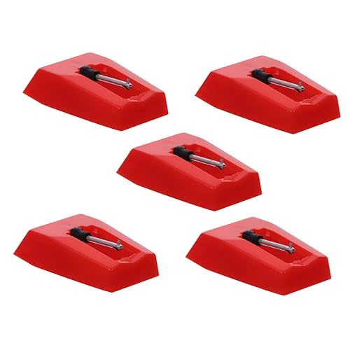 Kisangel 5 Stücke Stylus Plattenspieler Nadel Nadeln Ersatz Plattenspieler Phonographen Nadel Aluminium Rot Kisangel 5 Stücke Stylus Plattenspieler Nadel Nadeln Ersatz Plattenspieler Phonographen Nadel Aluminium Rot von Kisangel