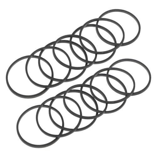 Kisangel 50 Stck. Gürtel Repeater Kassettengurt Recorderriemen zur Reparatur Kassettenband Riemen für Kassettenspieler zur Reparatur Quadratische Bänder für Kassettenrekorder Gummi Schwarz von Kisangel