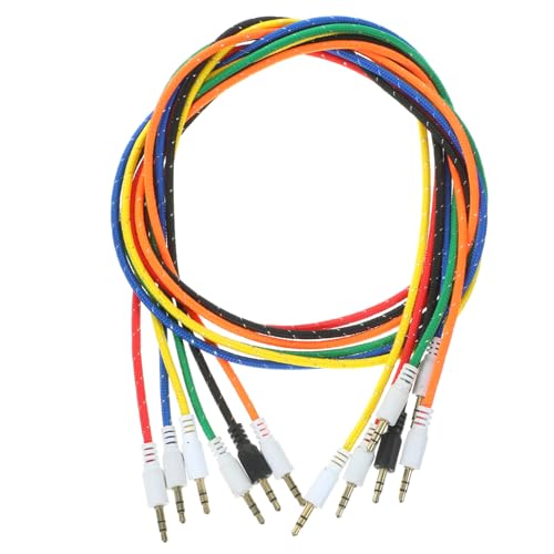 Kisangel 5Stücke Audiokabel Male Male Aux Kabel Für Auto Kompatibel Mit Smartphone PC Lautsprecher Player Hohe Haltbarkeit von Kisangel