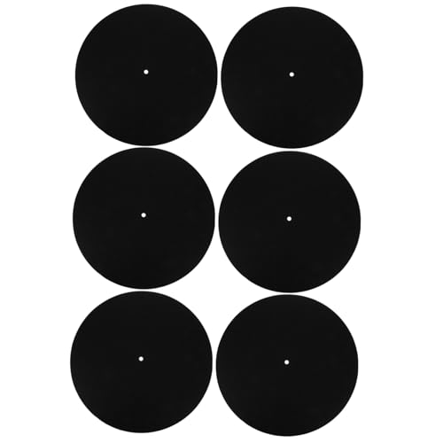 Kisangel 6 Stck. Akten Sie Anti-rutsch-pad Pads Unterlage Vinyl Abspielgerät Teller Aufzeichnen Praktisches Instrumentenzubehör Platte Für Plattenspieler Beleg Dämpfer Filzstoff Schwarz Kisangel 6 Stck. Akten Sie Anti-rutsch-pad Pads Unterlage Vinyl Abspielgerät Teller Aufzeichnen Praktisches Instrumentenzubehör Platte Für Plattenspieler Beleg Dämpfer Filzstoff Schwarz von Kisangel