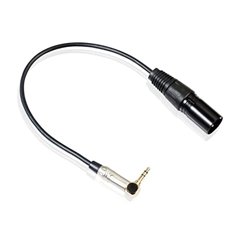 Kisangel 90Grad Xlr Adapterkabel Beschichtet Für Mikrofon Und Soundkarten Langlebiges Hohe Klangqualität Für Audioanwendungen von Kisangel