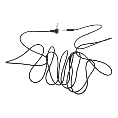 Kisangel Audioleitung Gitarrenkabel Gitarren-aux-kabel Audio-adapter Instrumentenanschluss Mikrofonkabel Kopfhörerkabel Gitarrenverstärkerkabel Black Metall von Kisangel