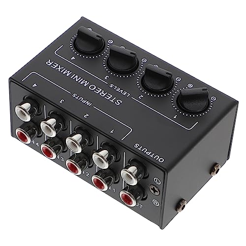 Kisangel Audiomischer Tonmischer Linienmischer Stereo-audio-mixer Passiver Mischer Mini-mixer Karaoke-sound-mixer Stereo-mini-mischpult Mixer-audio Kanal-mixer Schwarz Eisen Kisangel Audiomischer Tonmischer Linienmischer Stereo-audio-mixer Passiver Mischer Mini-mixer Karaoke-sound-mixer Stereo-mini-mischpult Mixer-audio Kanal-mixer Schwarz Eisen von Kisangel