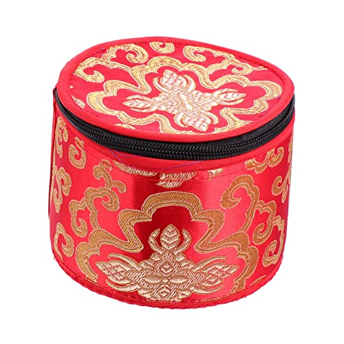 Kisangel Buddha Sound Bowl Storage Box tragbar Meditation Schüssel Fall Klangschalenhalter Aufbewahrungstasche für Klangschalen Gehäuse für Klangschalen Gesangsbeutel Stoff Farbe von Kisangel