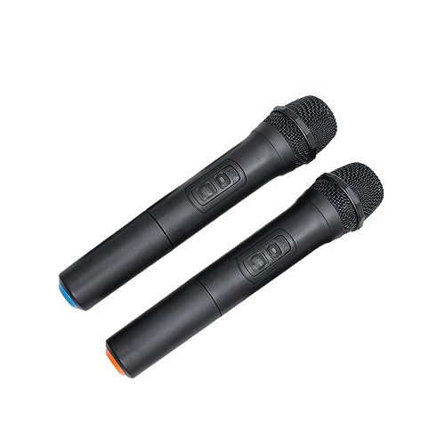 Kisangel Drahtloses Mikrofonsystem mit Handmikrofonen Professionelles Schnurloses Mikrofon Kit für Karaoke und Radio USB Empfänger Kompatibel von Kisangel
