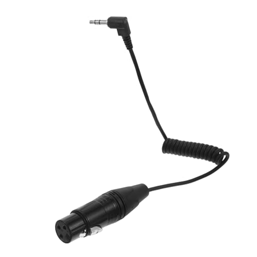 Kisangel Mikrofonkabel Mikrofon xlr kabel Mikrofon Zubehör Kleinauge-XLR-Kabel Symmetrisches XLR-Kabel Audiokabel für Mikrofon Zubehör für Mikrofone Kunststoff Black von Kisangel