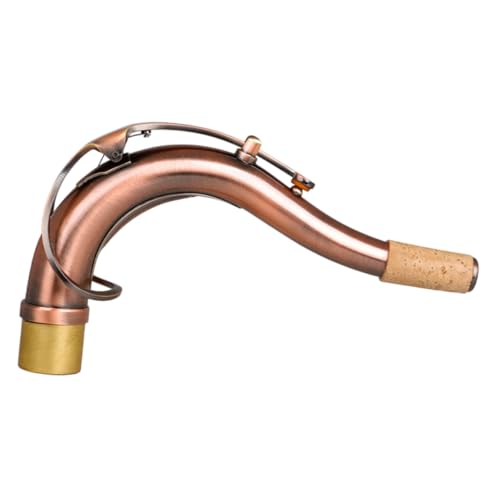 Kisangel Saxophon Halsrohr Altsaxophon Halsbiegung Altsaxophon Halsersatz Saxophon Ersatzhalsmundstück Saxophon Zubehör Saxophon Alt Party Saxophon Halsersatz Messing Rot von Kisangel