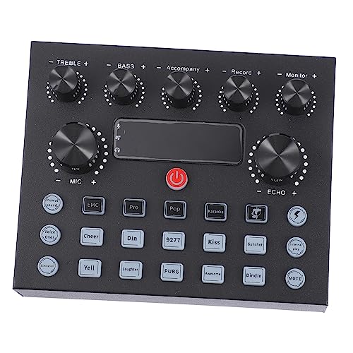 Kisangel Soundkarte Voice Changer Sound Board Podcast Ausrüstung Mixer Musik Mixer Sound Effekt Board Ausrüstung Sound Mixer Schwarz Eisen Kisangel Soundkarte Voice Changer Sound Board Podcast Ausrüstung Mixer Musik Mixer Sound Effekt Board Ausrüstung Sound Mixer Schwarz Eisen von Kisangel