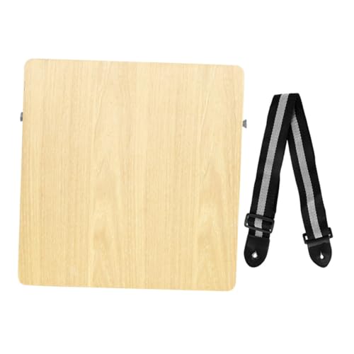 Kisangel Tragbare Kartenmakrotrommel Kindertrommel Handtrommeln Musikinstrumente Cajon aus Holz Trommel zum Holztrommel Schlagzeug Cajon-Trommel tragbare Trommeln Klangtrommel Asche von Kisangel
