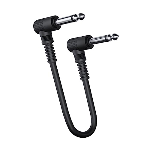 Kisangel kabel für elektrische gitarre Pedal Instrument Patch-Kabel Gitarrenkabel Bass Patchkabel gitarre Gitarren-Patchkabel Black von Kisangel