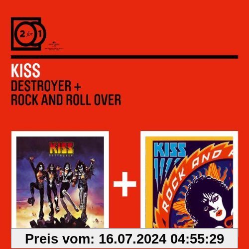 2 For 1: Destroyer/ Rock And Roll Over (Digipack ohne Booklet) von Kiss