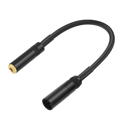 Kissmii Audio-Konverter-Adapterkabel (Mini-XLR-Stecker auf 1/8 TRS-Buchse) für Kameras, Drahtlose Mikrofone von Kissmii