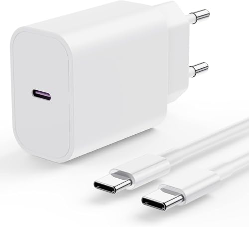 Rapida USB C iPhone Ladegerät 20W mit USB Typ C Kabel 2m, Schnellladegerät Steckdose Netzadapter USBC Endstück mit USB-C Käbel 2M für Orginal Apple iPhone 16/15 Pro Max/Plus/ipad/Pro/air/Mini/SE Rapida USB C iPhone Ladegerät 20W mit USB Typ C Kabel 2m, Schnellladegerät Steckdose Netzadapter USBC Endstück mit USB-C Käbel 2M für Orginal Apple iPhone 16/15 Pro Max/Plus/ipad/Pro/air/Mini/SE von Kitminun