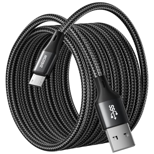 Extra Langes 4M Micro LadeKabel, Micro USB Kabel,USB A anf Micro Android Ladekabel Geflochten für Samsung S7/S6/S5, PS4 Controller, Kindle Fire, Fire HD Tablet, Xbox, Nexus, Home Monitor etc Black Extra Langes 4M Micro LadeKabel, Micro USB Kabel,USB A anf Micro Android Ladekabel Geflochten für Samsung S7/S6/S5, PS4 Controller, Kindle Fire, Fire HD Tablet, Xbox, Nexus, Home Monitor etc Black von Kiuet