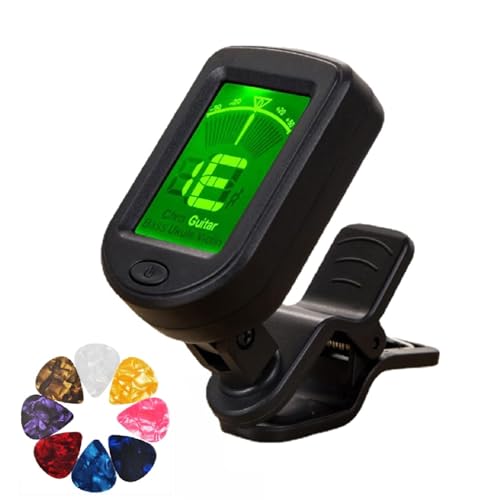 Gitarren Stimmgerät,Stimmgerät zum Anklipsen,Universal Stimmgerät,Gitarre Zubehör mit 8 PC Stimmgerät Gitarre,Gitarren Stimmgerät,Kompaktes Clip-On Stimmgerät,für Gitarre,Bass,Violine,Ukulele Gitarren Stimmgerät,Stimmgerät zum Anklipsen,Universal Stimmgerät,Gitarre Zubehör mit 8 PC Stimmgerät Gitarre,Gitarren Stimmgerät,Kompaktes Clip-On Stimmgerät,für Gitarre,Bass,Violine,Ukulele von Kiuiom