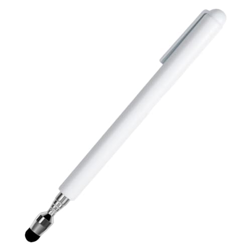Kivvlbzeq Stylus Pen Universal Teleskop Stylus Pen Stylus Pen für Touchscreens Einziehbarer Pointer Stick & Stylus mit spezieller Beflockungsspitze (Weiß) von Kivvlbzeq