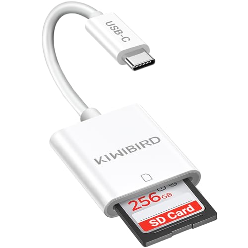 KiwiBird USB C SD Kartenleser, SD auf Typ C OTG Adapter für SDHC SDXC UHS-I Karten Kompatibel mit MacBook Air MacBook Pro M1, iPad Pro iPad Air 2020/2021, iPad Mini 6, Galaxy S21/S22, Xiaomi Redmi von KiwiBird