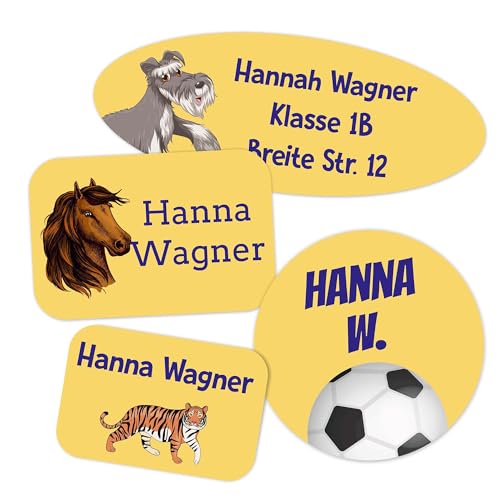 Kiwistar - 100 Namensschilder für Kleidung Rolle mix Set - gelb - Namensaufkleber Kinder Schule zum aufbügeln mit Bügeleisen - Wäscheetiketten zum aufbügeln - Wunschtext waschmaschinenfest Kiwistar - 100 Namensschilder für Kleidung Rolle mix Set - gelb - Namensaufkleber Kinder Schule zum aufbügeln mit Bügeleisen - Wäscheetiketten zum aufbügeln - Wunschtext waschmaschinenfest von Kiwistar