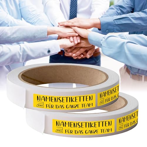 Kiwistar - Namensschilder für Kleidung Rolle 8x1 cm - gelb - Namensaufkleber Erwachsene für Teams, Schwestern, Uniform, Mannschaftsbekleidung - Wäscheetiketten zum aufbügeln - waschmaschinenfest Kiwistar - Namensschilder für Kleidung Rolle 8x1 cm - gelb - Namensaufkleber Erwachsene für Teams, Schwestern, Uniform, Mannschaftsbekleidung - Wäscheetiketten zum aufbügeln - waschmaschinenfest von Kiwistar
