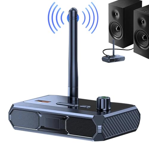 Kixolazr Heimkino-Audioempfänger - Audiokonverter - Tragbarer Sender mit niedriger Latenz für PC TV Lautsprecher Kopfhörer & Upgrade alter Stereoanlagen Kixolazr Heimkino-Audioempfänger - Audiokonverter - Tragbarer Sender mit niedriger Latenz für PC TV Lautsprecher Kopfhörer & Upgrade alter Stereoanlagen von Kixolazr