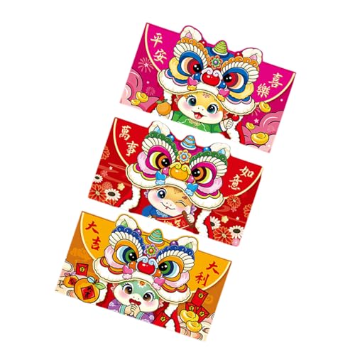 2025 Schlangenmusterumschlag 6PCS Kultureller Chinesischer Eleganter Geldhalter Für Frühlingsfest Und Verschiedene Anlässe von Klaisy
