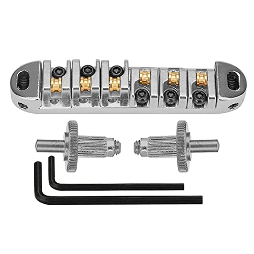6-saitige Tune O-Matic Gitarrenbrücke und Inbusschlüssel mit Nieten, Set für LP Les E-Gitarrenteile von Klaisy