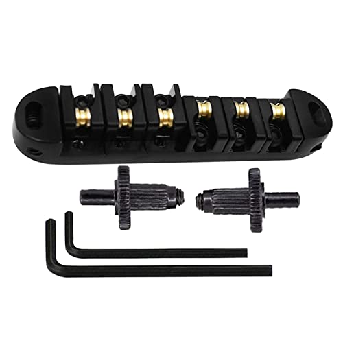 6-saitige Tune O-Matic Gitarrenbrücke und Inbusschlüssel mit Nieten, Set für LP Les E-Gitarrenteile von Klaisy