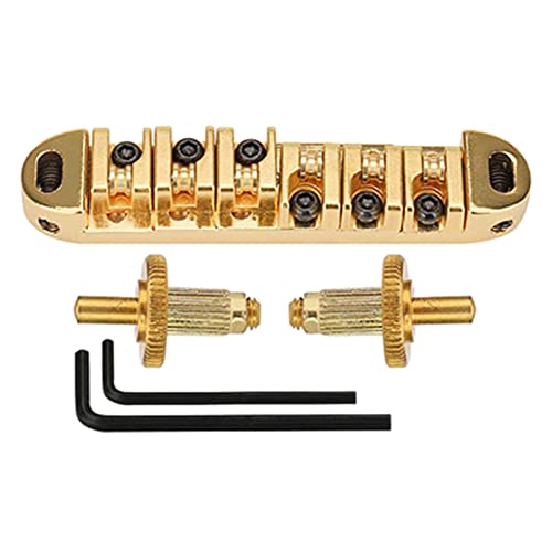 6-saitige Tune O-Matic Gitarrenbrücke und Inbusschlüssel mit Nieten, Set für LP Les E-Gitarrenteile 6-saitige Tune O-Matic Gitarrenbrücke und Inbusschlüssel mit Nieten, Set für LP Les E-Gitarrenteile von Klaisy