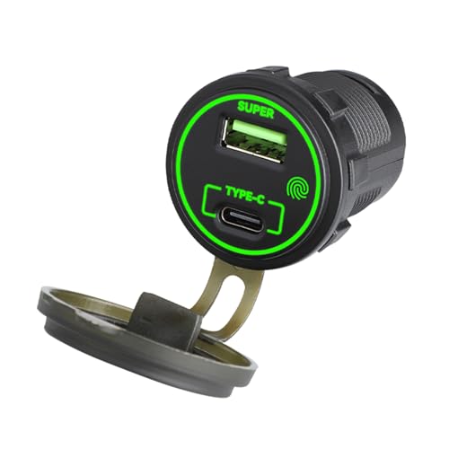 66 W Typ C und USB Kfz-Ladebuchsenadapter mit Überlastschutz für Marine und Automobil von Klaisy